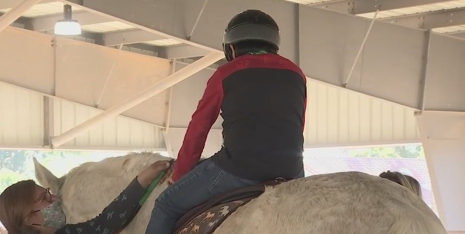 Children at crisis center enjoy Christmas Day on the farm