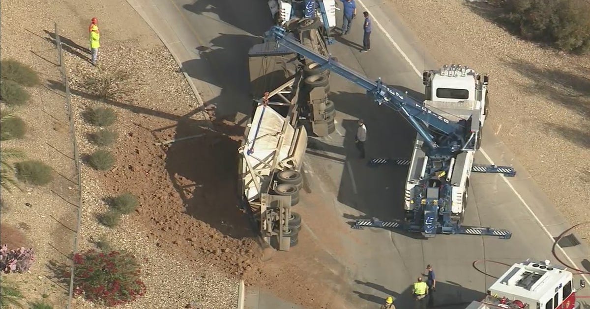 Semi-truck rolled over on Loop 303 at Waddell Road | FOX 10 Phoenix