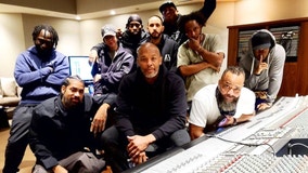 Dr. Dre back in studio one day after being released from hospital