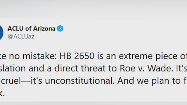 Newly proposed Arizona bill would outlaw abortions