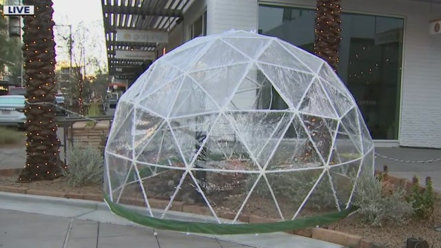 Scottsdale eatery building domes for safe outdoor dining