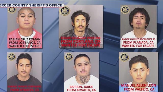 6 inmates use 'homemade rope' to escape from California jail