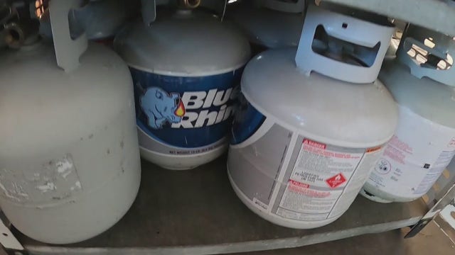Propane tanks selling out as many look to warm their patios over winter