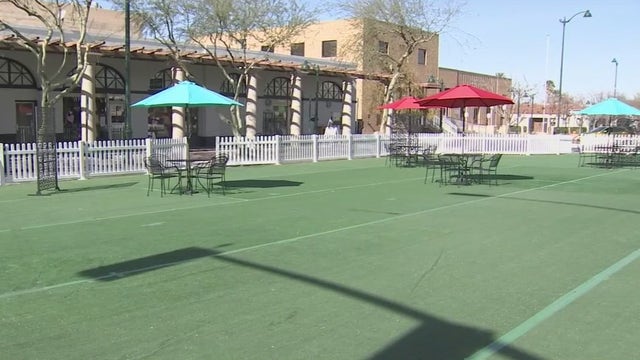 Outdoor communal dining area in Downtown Mesa hopes to draw in diners, provide support to local restaurants