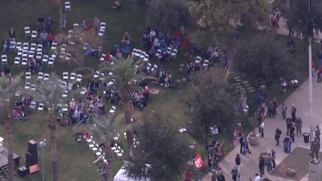 President Trump supporters rally at Arizona Capitol as DC protest turns violent