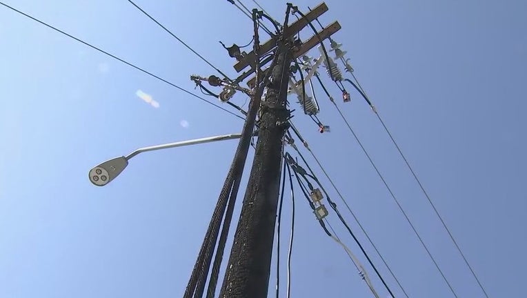 Photo of a telephone pole