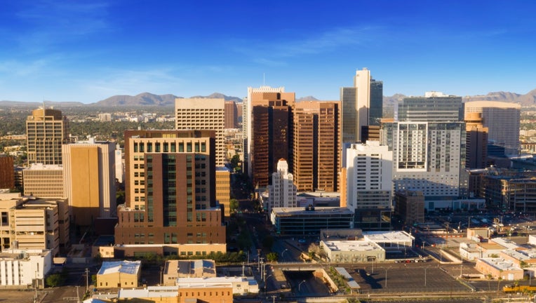 Phoenix city skyline at midday