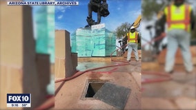 Time capsule found beneath Arizona Peace Officers Memorial statue