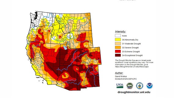 Drought-stricken West holds out for more than just dry snow