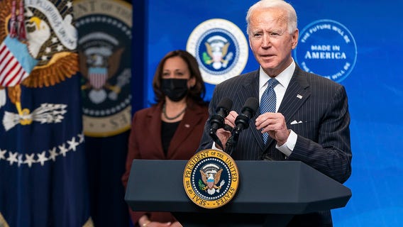 President Biden, Vice President Harris take virtual tour of vaccination site at State Farm Stadium