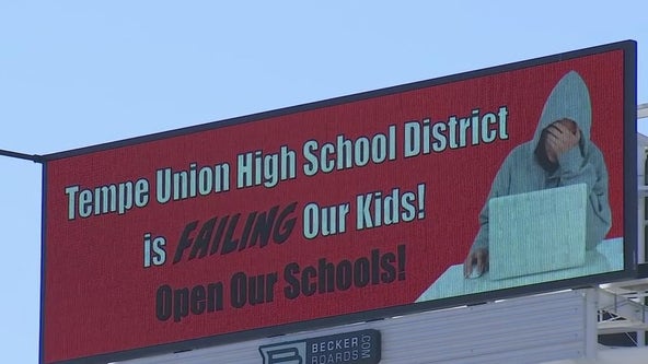 New Tempe billboard demands kids be allowed back in school