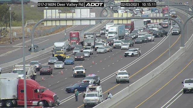 I-17 SB lanes reopen after accident involving a semi