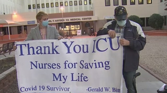 Phoenix vet thanks VA healthcare workers for saving his life during COVID battle