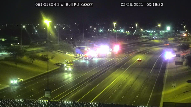 State Route 51 reopens at Bell Road in Phoenix following crash
