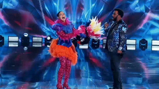 Jordin Sparks revealed as the Exotic Bird on the ‘Masked Dancer’