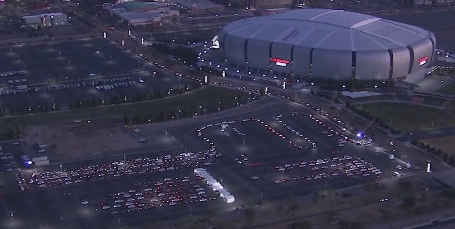 State Farm Stadium COVID-19 vaccine site workers treated to Super Bowl festivities