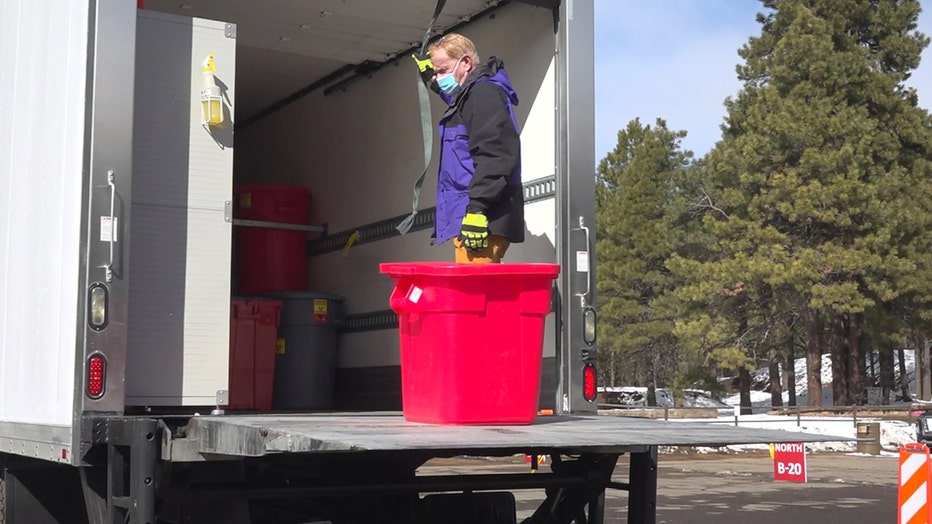 Flagstaff resident Russell Mann is helping dispose all of Coconino County's used COVID-19 syringes free of charge.