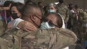 Members of Arizona National Guard reunited with family after overseas deployment