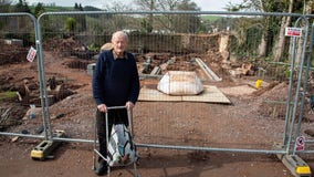 Homeowner unearths remains of lost 13th century palace under his garden