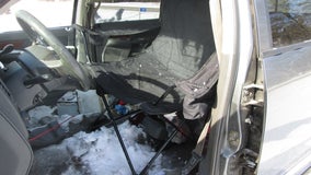 Traffic stop reveals Wisconsin driver seated in camping chair