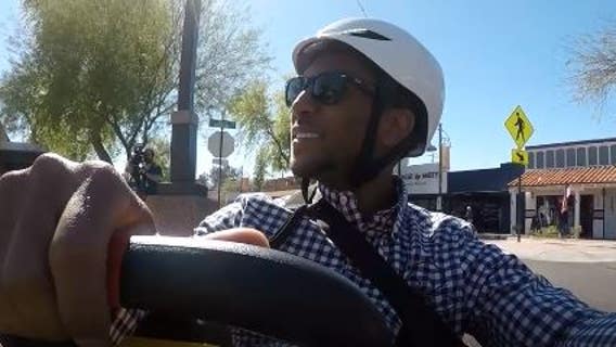 Man and his go kart brings joy to Arizonans while on country-wide adventure
