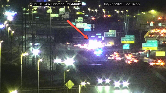 Two dead after car drifts across US 60 highway in Apache Junction