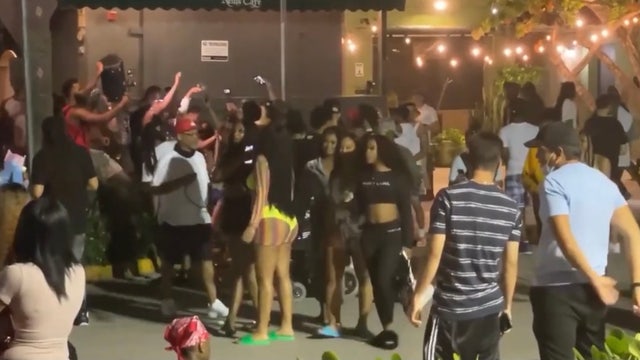 VIDEO: Police fire pepper balls to disperse Spring Break crowd in Florida