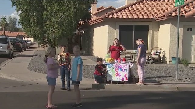 Lemonade stand in Mesa raising money for those affected by cancer
