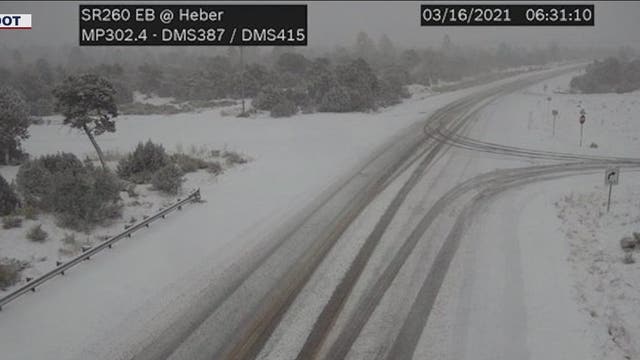 Cold front continues to move into Arizona's high country; ADOT warns drivers to plan ahead