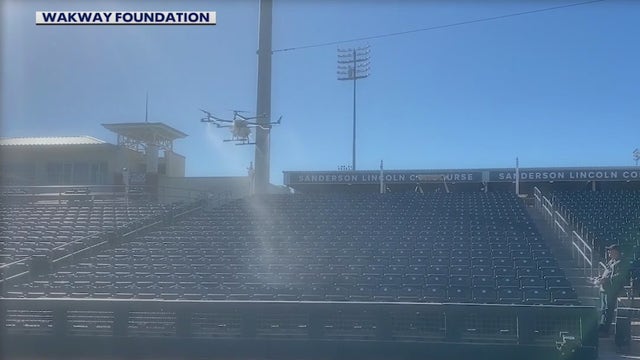 Drone helps keep spring training fans safe from COVID-19 in Surprise