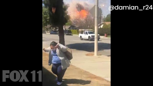 Ontario Explosion: Video shows the exact moment the fireworks go off, rattling neighborhood