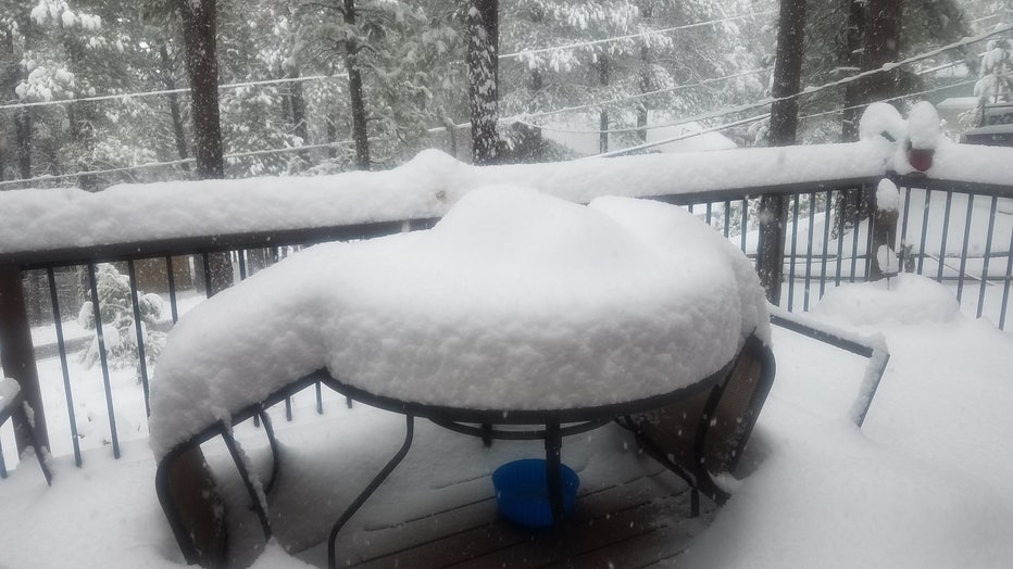Snow in the Flagstaff area