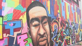 George Floyd mural defaced with racial slur two days after Chauvin's murder conviction