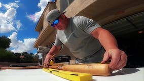 Made in Arizona: Turning passion for baseball and firefighting into creative works of art with 'Bats of Faith'