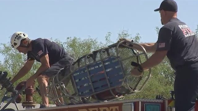 Phoenix firefighters warn the public about heat dangers