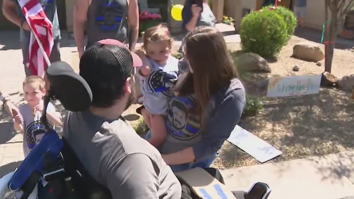 Officer battling rare spinal cord tumor returns home to warm welcome - Vimarsana News