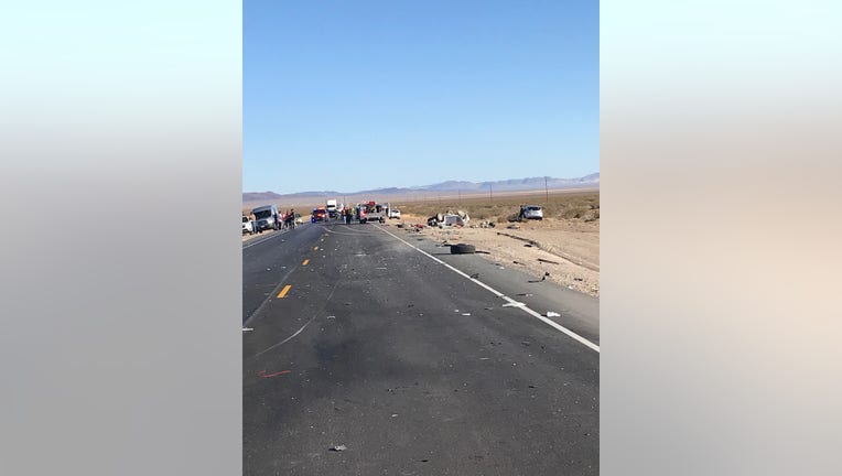 Scene of the fatal crash on the US 95