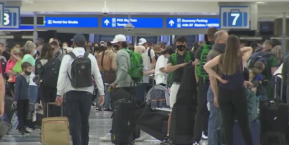 Sky Harbor Airport bustling with travelers during Easter weekend