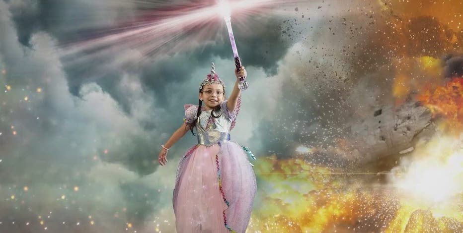 Girl battling cystic fibrosis designs superhero costume with ASU students