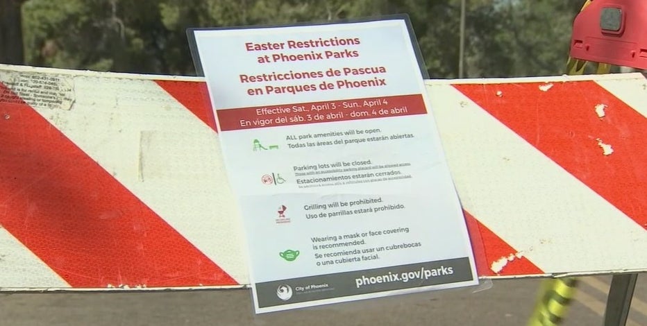 Restrictions in place during Easter weekend at city of Phoenix parks