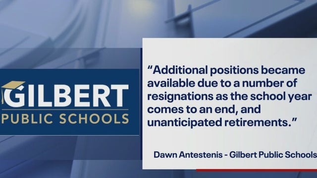 Gilbert Public Schools rehiring laid off teachers, contracts offered to 90 educators