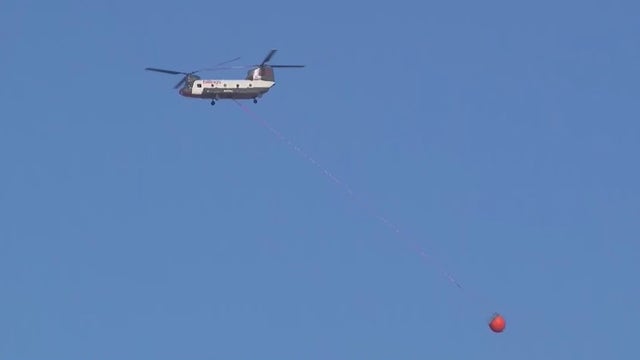 Fire crews rely on air support to successfully suppress wildfires