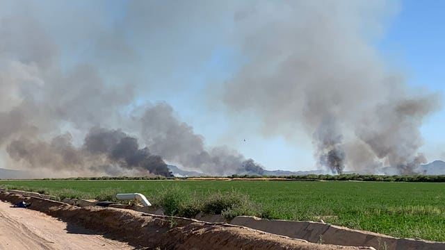 Officials: Over 1,000 acres of land burned near Tonopah due to Courthouse Fire