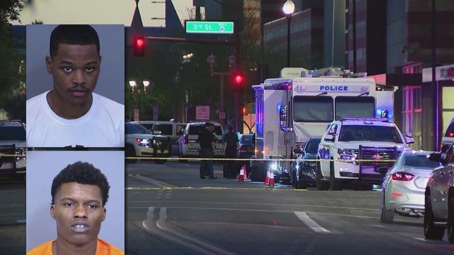 Suspects arrested after 1 dead, 7 hurt in downtown Phoenix hotel shooting