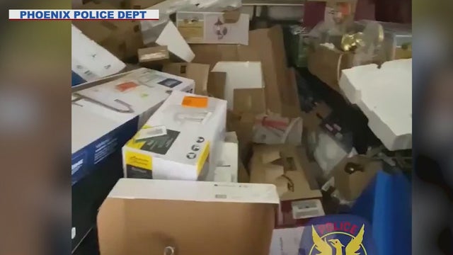 Phoenix Police make big stolen property trafficking bust; 3 people arrested