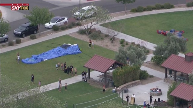 4 children hospitalized after bounce house blows over in Mesa