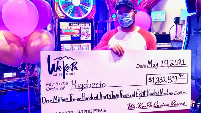 Mesa man wins over $1M on slot machine at We-Ko-Pa Casino