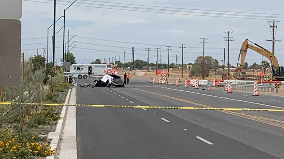 Scene of a fatal crash in Avondale