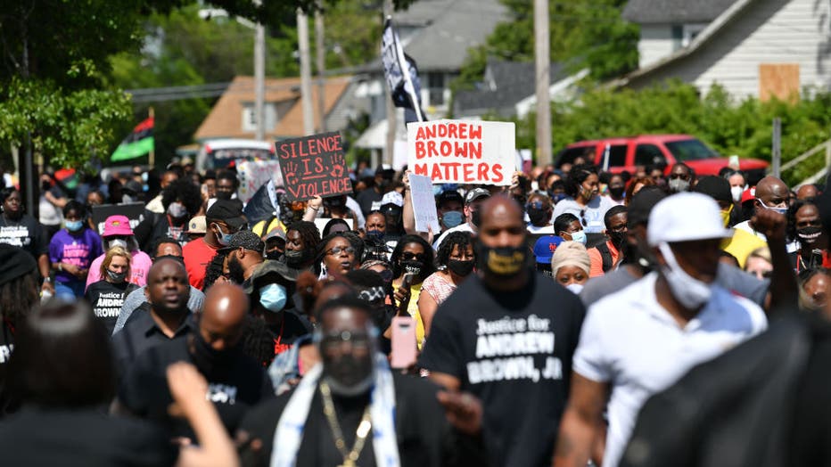 Protest after killing of Andrew Brown Jr. in North Carolina