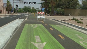 Downtown Phoenix's new two-way bike lane causing confusion, collisions